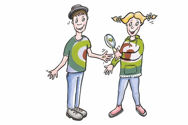 Glotti und Glotta auf dem Entdeckerpfad Bildnachweis: © Tourist-Info Glottertal Glotti und Glotta auf dem Entdeckerpfad Bildnachweis: © Tourist-Info Glottertal