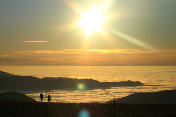 Inversionswetter auf dem Schauinsland Inversionswetter auf dem Schauinsland